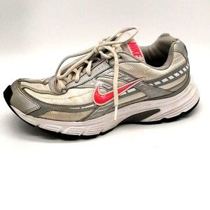 Nike Womens Sneakers Initiator White‎ Lace Up Walking Shoe Round Toe Low Top 8.5